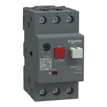 Picture of Motor circuit breaker,Easy TeSys Power,GZ1E,AC-3,3P,20..25A,thermal magnetic trip