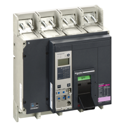 Picture of Circuit breaker, ComPact NS800H, 70kA/415VAC, Micrologic 5.0E trip unit, 800A, fixed, 4 poles 4d