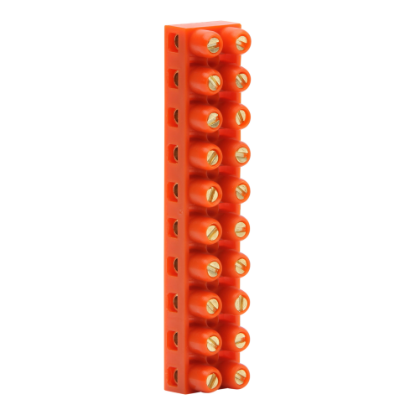 Picture of 10-Way 60 deg. Maximum Connector Strip; 32A, 500V, Orange