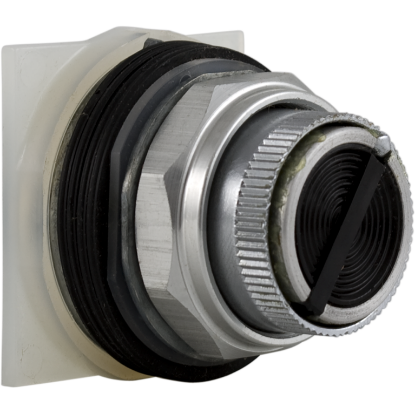 Picture of Push-button switch, Harmony 9001K, metal, flush, black, 30mm, 2 positions, stay put