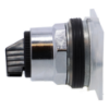 Picture of Selector switch head, Harmony 9001K, metal, standard handle, black, 30mm, 2 positions, spring return left to right