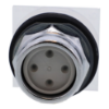 Picture of Head for spring return push button, Harmony 9001K, metal, recessed, 7 colours choice, 30mm