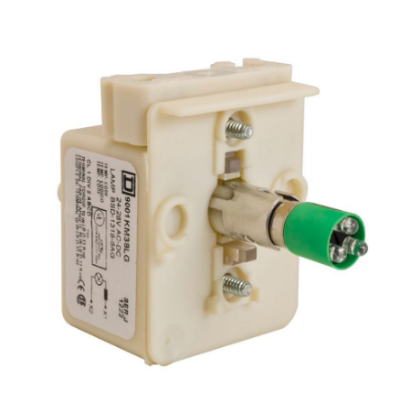 Picture of Light module, Harmony 9001K, Harmony 9001SK, light block, 30mm, LED green, 120V