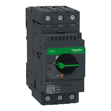 Picture of Motor circuit breaker,TeSys Deca frame 3,3P,73A,magnetic,rotary handle,EverLink terminals