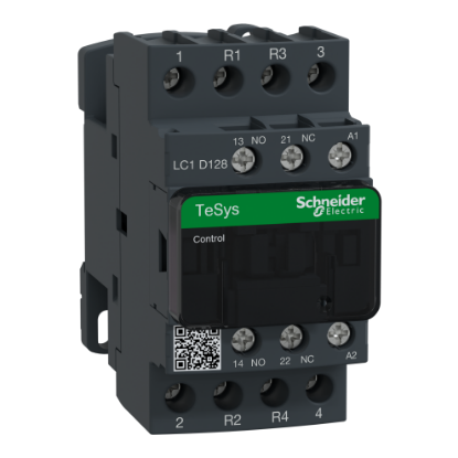 Picture of Contactor, TeSys Deca, 4P(2NO+2NC), AC-1, <=440V, 25A, 220VAC 50/60Hz coil, screw clamp terminal