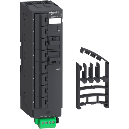 Picture of Modbus hub, TeSys Ultra, 10 RJ45 and 1 screw terminal block