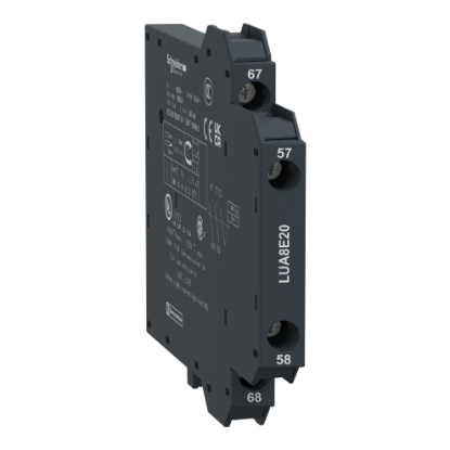 Picture of Auxiliary contact, TeSys Ultra, 2NO, 690VAC/DC, for Start-stop signalling, Screw clamp terminals