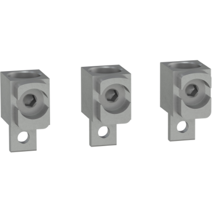 Picture of Aluminium bare cable connectors, ComPacT NSX, for 1 cable 120mm² to 240mm², 250A, set of 3 parts