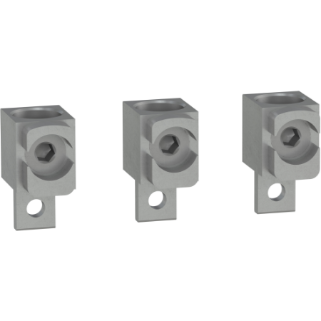 Picture of Aluminium bare cable connectors, ComPacT NSX, for 1 cable 120mm² to 240mm², 250A, set of 3 parts