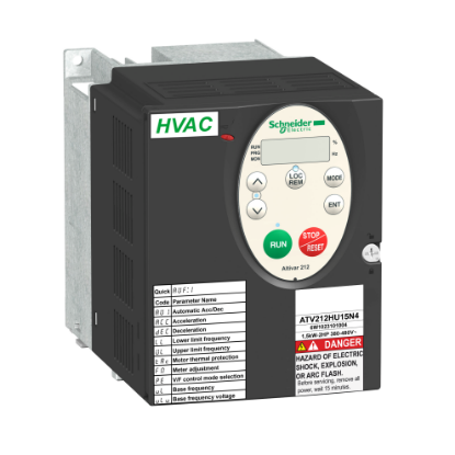 Picture of variable speed drive, Altivar 212, 1.5kW, 2hp, 480V, 3 phases, with EMC, IP21