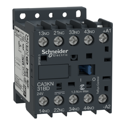 Picture of control relay, TeSys K, 4P(3NO+1NC), 690V, 220V DC standard coil