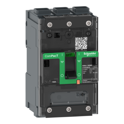 Picture of Switch disconnector, ComPacT NSXm 160NA, 3 poles, thermal current Ith 160A, EverLink lugs