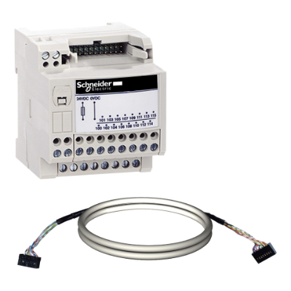 Picture of passive connection sub-base ABE7 - 16 inputs or outputs - Micro/Premium cable 1m