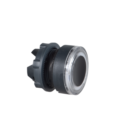 Picture of Head for non illuminated push button, Harmony XB5, XB4, blue flush pushbutton Ø22 mm unmarked