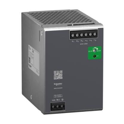 Picture of Regulated Power Supply, 100 to 240V AC, 24V, 20A, single phase, Optimized