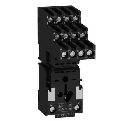 Picture of Harmony Timer Relays, Socket for RXM2 RXM4 relays, screw connectors, separate contact