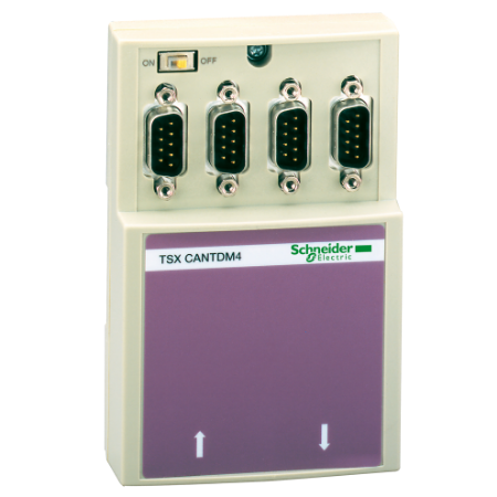 Picture of IP20 CANopen tap junction box - 1 screw terminal block and 4 SUB-D9