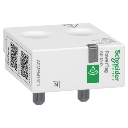 Picture of PowerLogic, Energy sensor, PowerTag Monoconnect 63A 1P+N top position