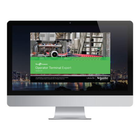 Picture of Professional buildtime license, EcoStruxure Operator Terminal Expert, version 3.x, entity, 100 station, permanent, digital