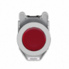 Picture of Illuminated push button, Harmony XB4, metal, red flush mounted, 30mm, universal LED, plain lens, 1NO + 1NC, 24V AC DC