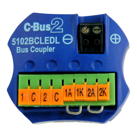 Picture of C-Bus Control and Management System, Coupler Input Unit, 2 Channel Bus Coupler, Remote LED Facility