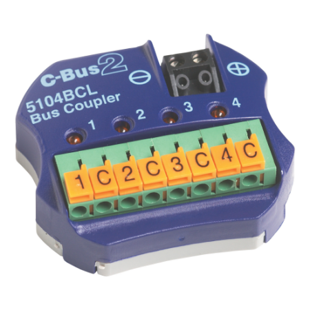 Picture of C-Bus Control and Management System, Bus Coupler Input Unit, 4 Channel, Supports On-Board Scenes