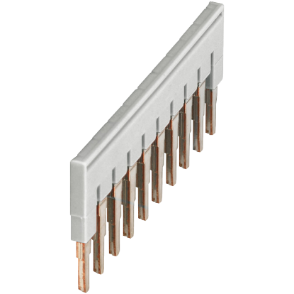 Picture of Plug-in bridge, Linergy TR, 10 points, for 4mm² terminal blocks, grey, 10 way, set of 10