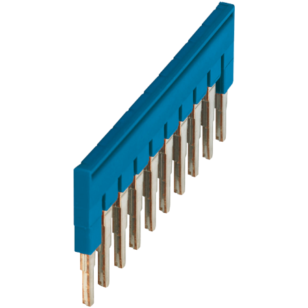 Picture of Plug-in bridge, Linergy TR, 10 points, for 4mm² terminal blocks, blue, 10 way, set of 10