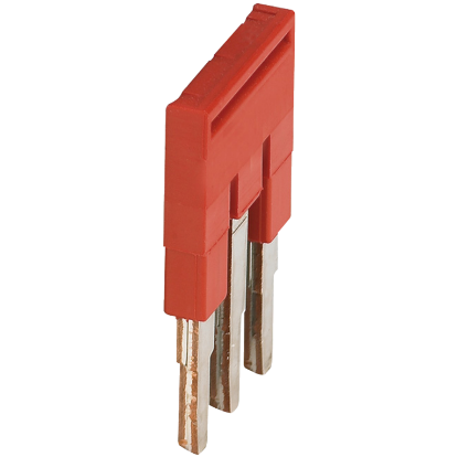 Picture of Linergy, Plug-in bridge, Linergy TR, 3 points, for 2.5mm² terminal blocks, red, 3 way, set of 50