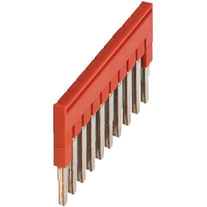 Picture of Linergy, Plug-in bridge, Linergy TR, 10 points, for 2.5mm² terminal blocks, red, 10 way, set of 10