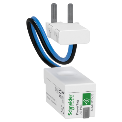 Picture of PowerLogic, Energy sensor, PowerTag PhaseNeutral 63A 1P+N bottom position for RCBO 18mm Slim