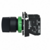 Picture of Selector switch, Harmony XB5, plastic, black, 22mm, 3 positions, stay put, 2 NO