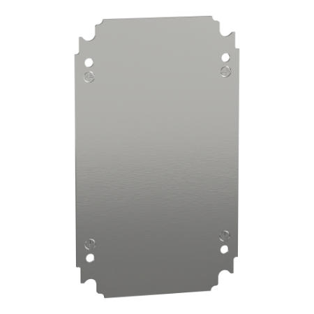 Picture of Plain mounting plate H300xW200mm made of galvanised sheet steel