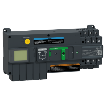 Picture of active automatic transfer switch, TransferPacT Active automatic, 63A, 3P, LCD, frame 100A