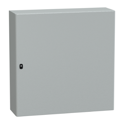 Picture of Spacial, Wall mounted steel enclosure, Spacial S3D, plain door, with mounting plate, 1000x1000x300mm, IP66, IK10