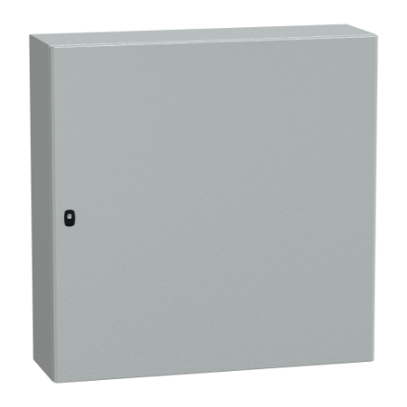 Picture of Spacial, Wall mounted steel enclosure, Spacial S3D, plain door, with mounting plate, 1000x1000x300mm, IP66, IK10