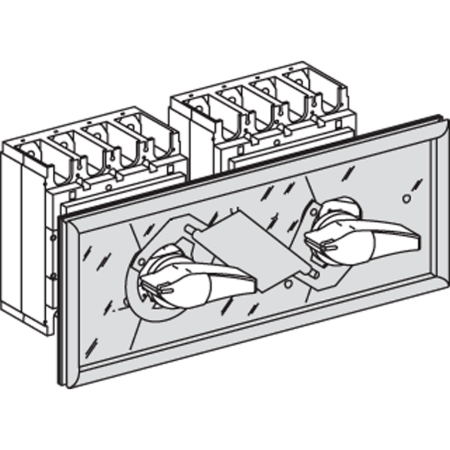 Picture of interlocking for devices with direct/extended rotary handle, 320 to 630 A