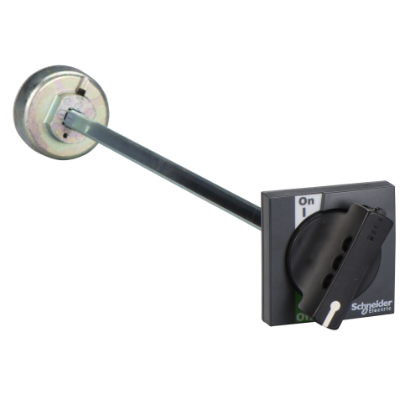 Picture of extended rotary handle, Compact INS/INV 250, IP55, IK07, black handle, front control