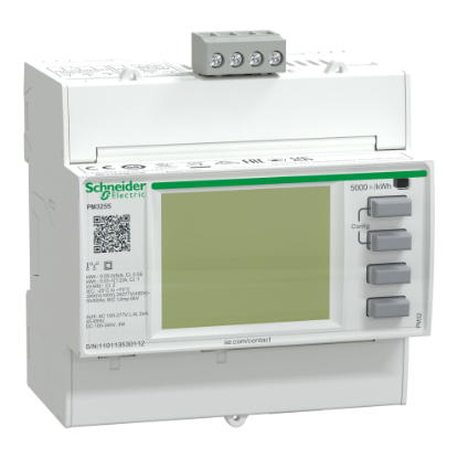 Picture of PowerLogic, PM3255 power meter - 2 digital I - 2 digital O - RS485