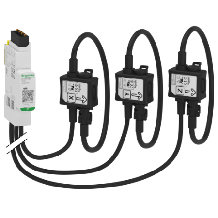 Picture of energy sensor, PowerTag Rope 600A 3P/3P+N top and bottom position