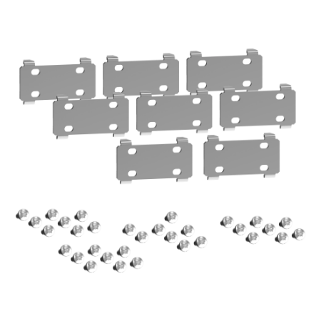 Picture of Coupling kit for enclosures equipped with swinging 19" rack, PanelSeT SFN, Spacial SF, Set of 1