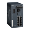Picture of network switch, Modicon Networking, managed, 8 ports for copper with 1 port for fiber optic, multimode