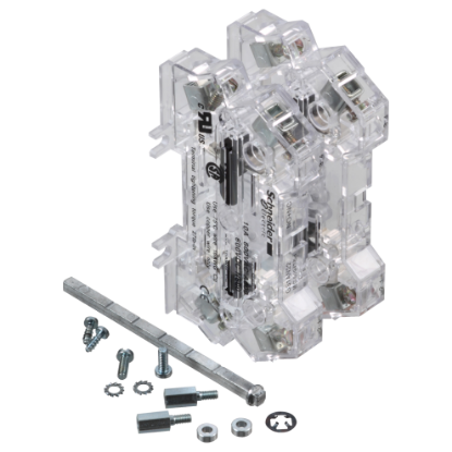 Picture of Auxiliary contacts, TeSys GS, 2NC+2NO, instantaneous, left side mounting, for GS1 and GS2 with front/right handle