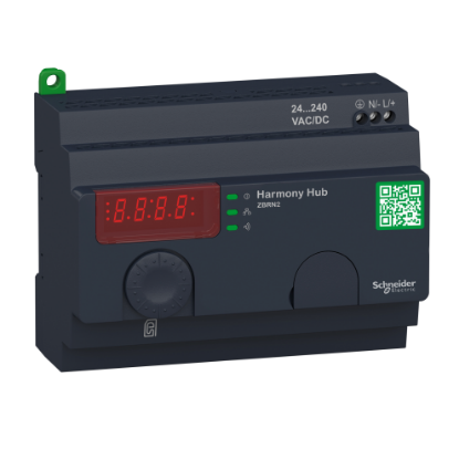 Picture of Harmony XB5R, Harmony Hub wireless serial line gateway, Zigbee green power gateway, wireless to modbus, 24...240V AC DC