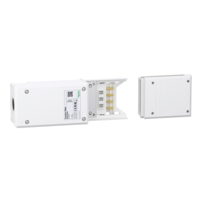 Picture of End feed unit, Canalis KNA, 40/63A, right or left mounting, polarity 3L+N+PE/3L+PEN, white RAL9001