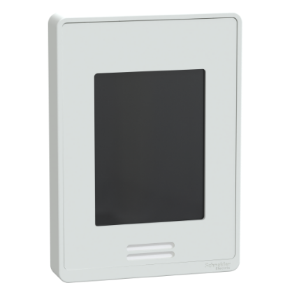 Picture of Line-Voltage Fan Coil Room Controller: BACnet MS/TP, ZigBee Embedded, RH sensor & control, IP ready, PIR motion sensor, White Case/Fascia