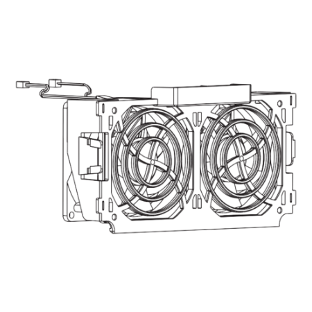 Picture of Wear part, enclosure door, fan for variable speed drive, Altivar 340, Altivar Process 600 900, from 7.5 to 22kW