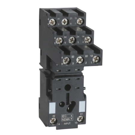 Picture of Harmony Electromechanical Relays, Socket, for RXM3 relays, screw connectors, separate contact