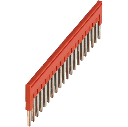 Picture of Linergy, Plug-in bridge, Linergy TR, 20 points, for 2.5mm² terminal blocks, red, 20 way, set of 10