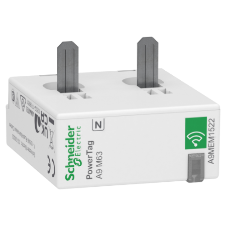 Picture of PowerLogic, Energy sensor, PowerTag Monoconnect 63A 1P+N bottom position